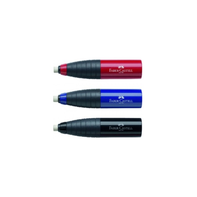 ΓΟΜΑ ΜΕ ΞΥΣΤΡΑ FABER CASTELL TWIST COMBI ΣΕ ΦΟΥΞΙΑ ΧΡΩΜΑ Γόμες