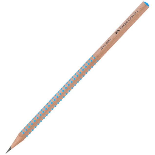 Μολύβι Faber Castell Grip 2001 Φυσικό Ξύλο Μπλε Μολύβια