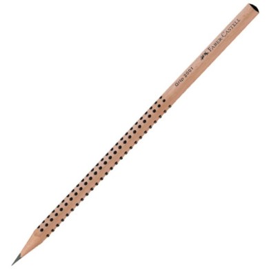 Μολύβι Faber Castell Grip 2001 Φυσικό Ξύλο Μαύρο