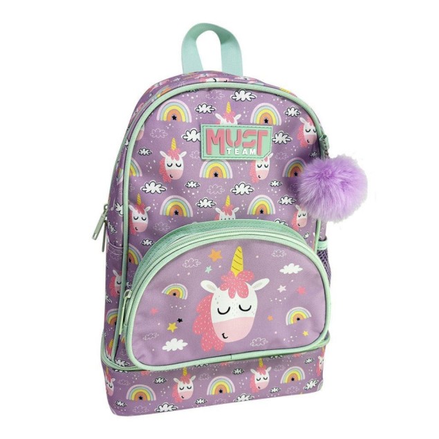 Σχολική Τσάντα Πλάτης Νηπίου Must Team Unicorn με Ισοθερμική Θήκη Φαγητού Σακίδια Νηπιαγωγείου
